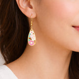 Mosaic Bloom Drop Earrings