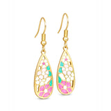 Mosaic Bloom Drop Earrings