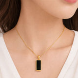 Black Obsidian Pendant Necklace