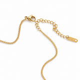 Black Obsidian Gold Plated Pendant Necklace