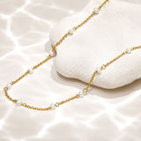 Pearls of the Ocean Gold Plated Necklace