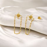 Luminous Starlink Gold Plated Earrings