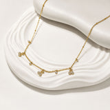 Cherry Glimmer Gold Plated Necklace
