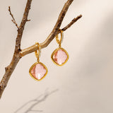 Crystal Bloom Gold Plated Earrings