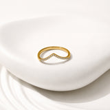 Gold Plated Blush Edge Ring