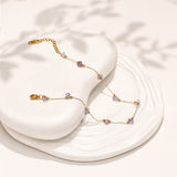 Purple Stardust Anklet