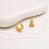 Alpha Spark Gold-Plated Earrings