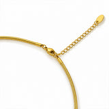 Stellar Kiss Gold Plated Necklace