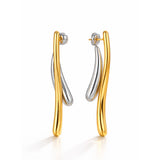 Lumi Two-Tone Sculptural Earrings