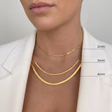 Sunray Strand Gold Plated Necklace