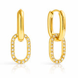 Celeste Crystal Link Earrings