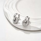 Double Donut Gold Plated Hoop Earrings