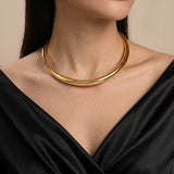 Aura of Arc Gold Plated Statement Necklace