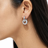 Double Donut Gold Plated Hoop Earrings