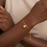 Thick Heart Bracelet