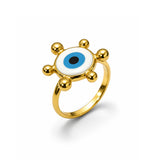 Evil Eye Halo Ring