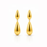 Golden Drip Drop Earrings
