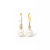 Echo Micro Pearl Gold Plated Earrings
