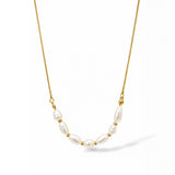 Loom Micro Pearl Gold Plated Necklace