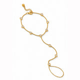 Glint Micro Diamond Gold Plated Hand Harness
