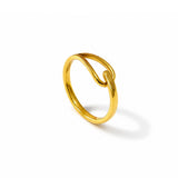 Soft Hook Gold Plated Ring