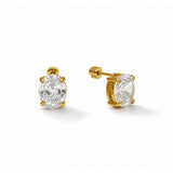 Marquise Gold-Plated Orbit Stud