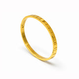 Modernist Marvel Gold Plated Bangle