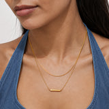 Minimal Layered Gold Plated Necklace