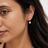 Sorele Crystal Drip Silver Earrings