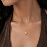 Cupid Heart Gold Plated Necklace