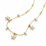 Garden Flow Gold Plated Necklace