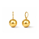Gold Plated Globe Hoop Earrings