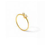 Royal Pearl Diamond Gold Plated Ring