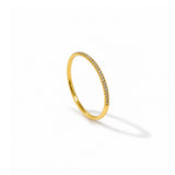Astral Diamond Gold Plated Ring