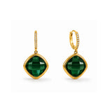 Crystal Bloom Gold Plated Earrings