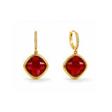 Crystal Bloom Gold Plated Earrings