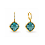Crystal Bloom Gold Plated Earrings