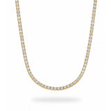 Nova Diamond Gold Plated Tennis Necklace
