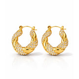 Nova Coil Gold Plated Hoops