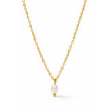 Elegant Gold Plated Micro Pearl Necklace