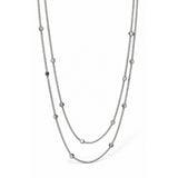 Silver Double Layer Necklace