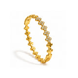 Daisy Diamond Bangle