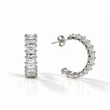 Celine Silver Micro Diamond Earring