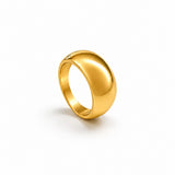 chunky gold dome ring