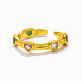 Tali Multi Heart Ring