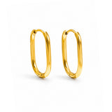 Modern Paperclip Hoops