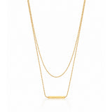 Minimal Layered Gold Plated Necklace