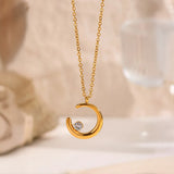 Celestial Crescent Necklace