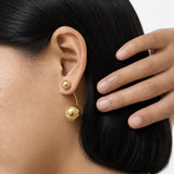 Golden Drop Gold Plated Earrings