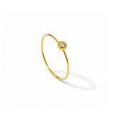 Light Drop Gold Plated Ring